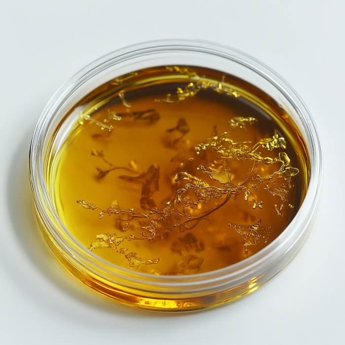 cannabis rosin in einer petrischale